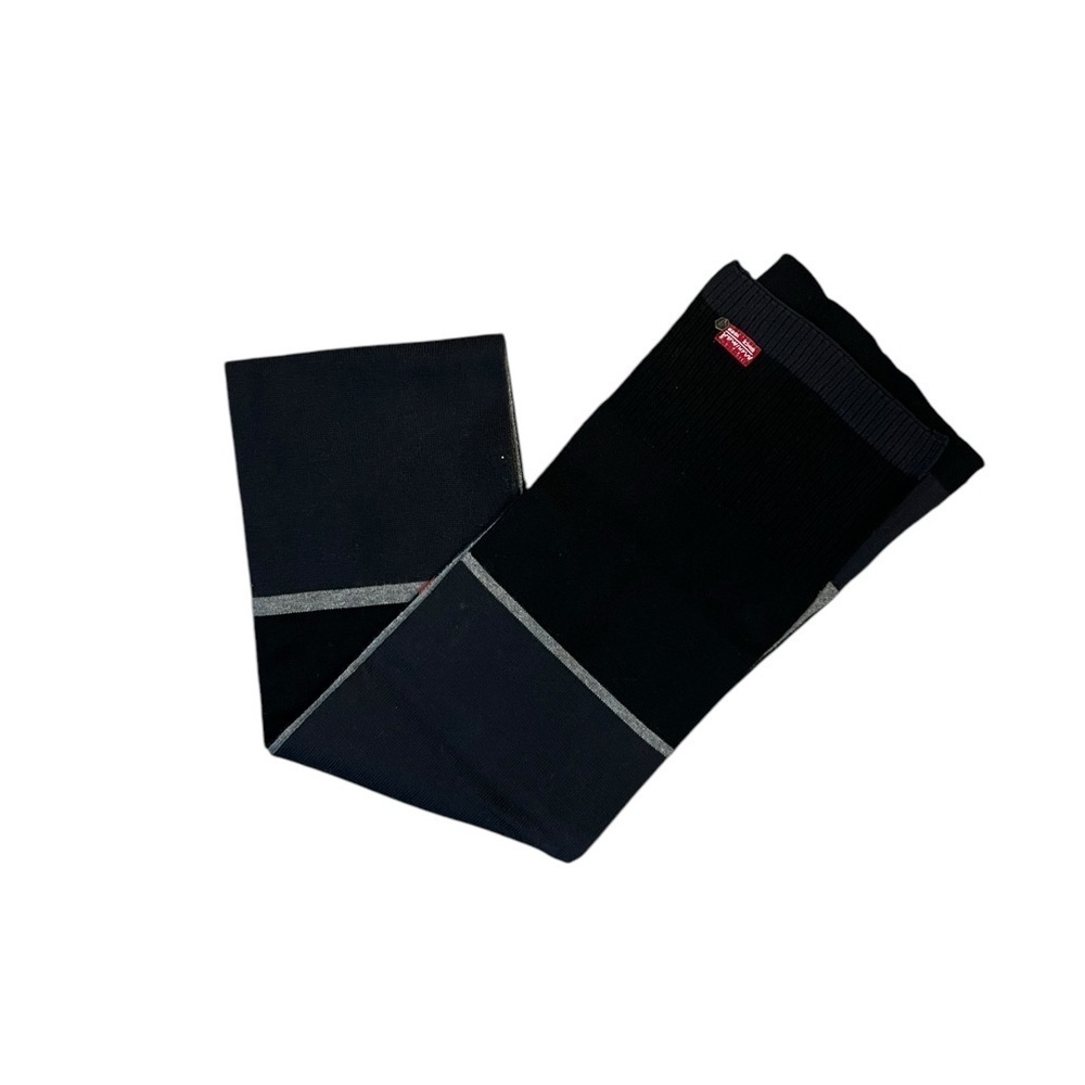 Miniman Boys Scarf Cotton Black Red Grey